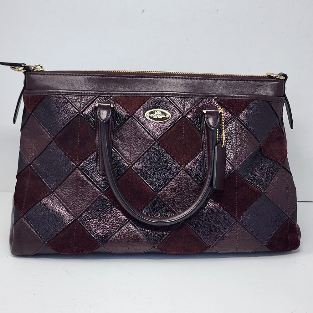 Vintage Patchwork Coach Purse Bag Handbag